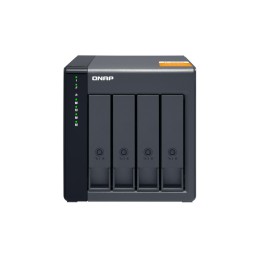 QNAP TL-D400S contenitore di unità di archiviazione Box esterno HDD SSD Nero, Grigio 2.5 3.5"