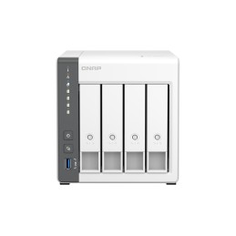 QNAP TS-433 NAS Tower Cortex-A55 4 GB 4 TB HDD QNAP Turbo System Bianco