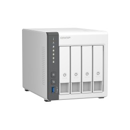 QNAP TS-433 NAS Tower Cortex-A55 4 GB 8 TB HDD QNAP Turbo System Bianco