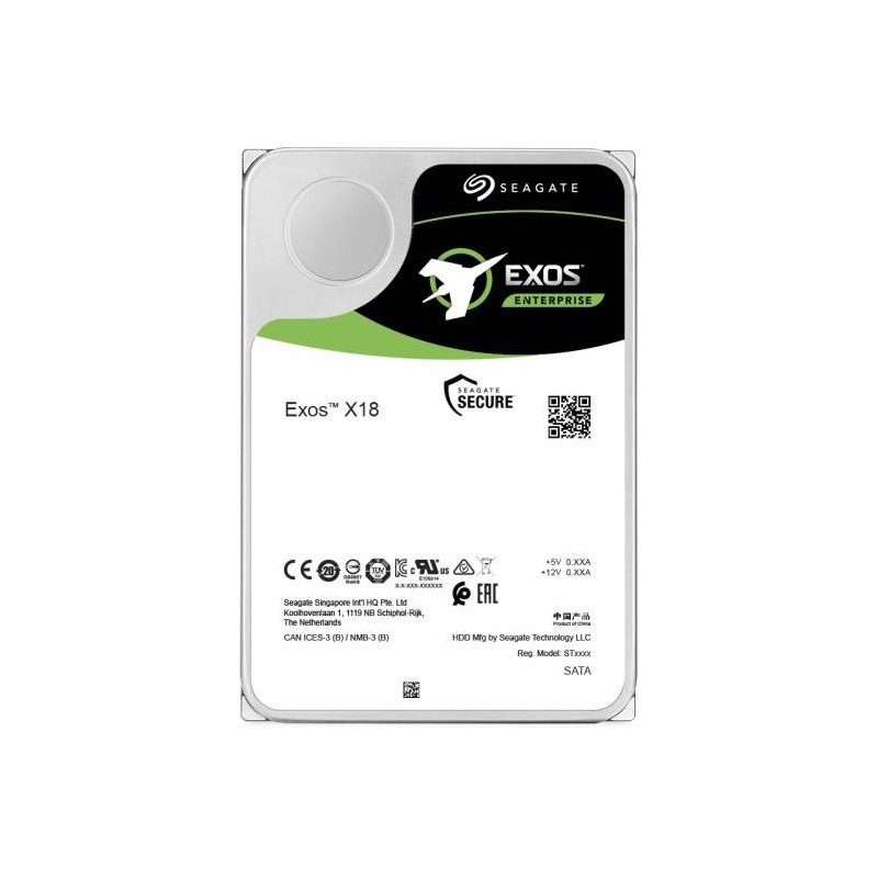 Seagate Exos X18 disco rigido interno 16 TB 7200 Giri min 256 MB 3.5" SAS