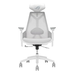 ASUS ROG Destrier Ergo Core White Sedia da gaming per PC Seduta in rete Bianco