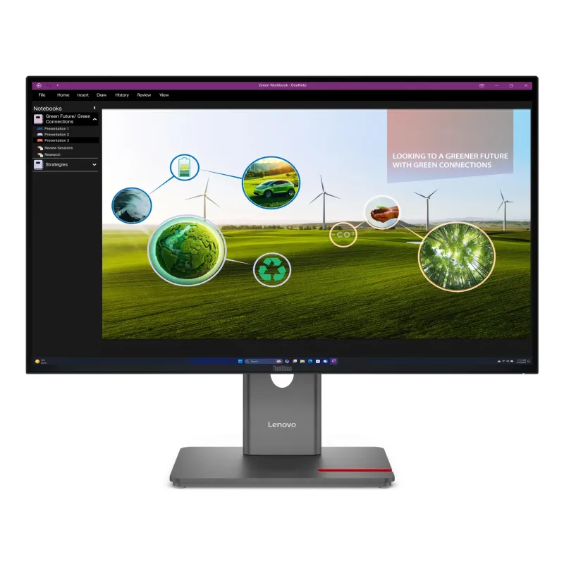 Lenovo ThinkVision P27Q-40 Monitor PC 68,6 cm (27") 2560 x 1440 Pixel Quad HD LED Nero