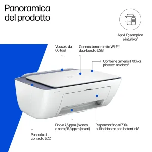 HP DeskJet 2922 Wireless All-in-One Colore Stampante