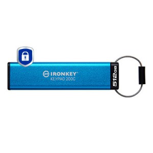 Kingston Technology IronKey Keypad 200C USB-C da 512 GB, FIPS 140-3 livello 3 (in fase di approvazione) AES-256