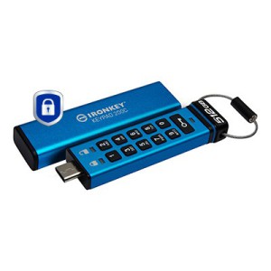 Kingston Technology IronKey Keypad 200C USB-C da 512 GB, FIPS 140-3 livello 3 (in fase di approvazione) AES-256