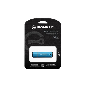 Kingston Technology IronKey 16 GB Vault Privacy 50 crittografia AES-256, FIPS 197
