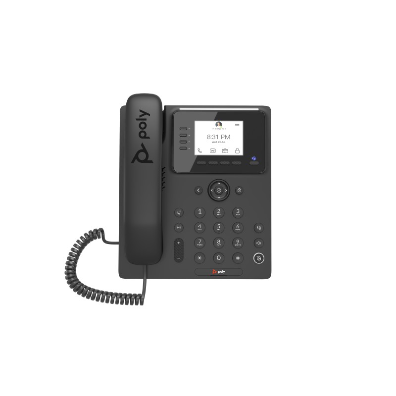POLY Telefono multimediale aziendale CCX 350 per Microsoft Teams e abilitato per PoE