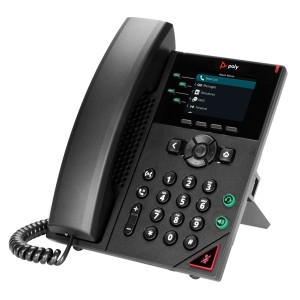POLY Telefono IP VVX 250 a 4 linee abilitato per PoE GSA TAA