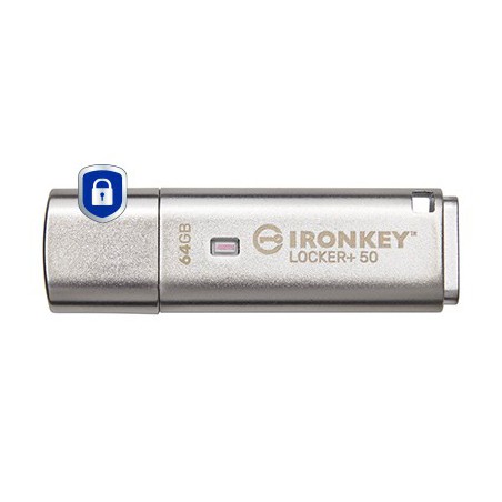 Kingston Technology IronKey 64GB IKLP50 AES USB, w 256bit Encryption