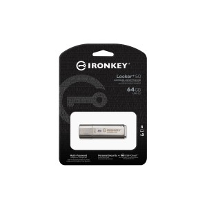 Kingston Technology IronKey 64GB IKLP50 AES USB, w 256bit Encryption