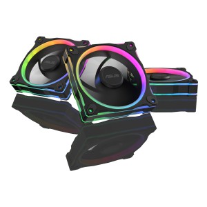ASUS Prime MR120 Fan ARGB Black 3in1 Case per computer Ventilatore 12 cm Nero