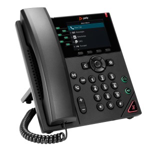 POLY Telefono IP VVX 350 a 6 linee abilitato per PoE GSA TAA