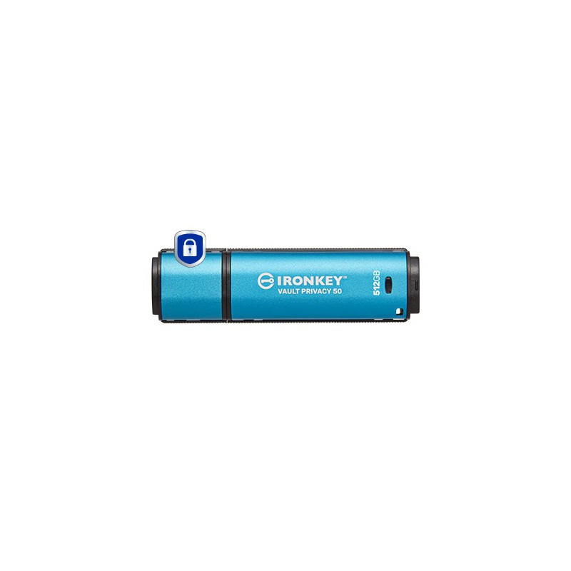 Kingston Technology IronKey 512 GB Vault Privacy 50 crittografia AES-256, FIPS 197