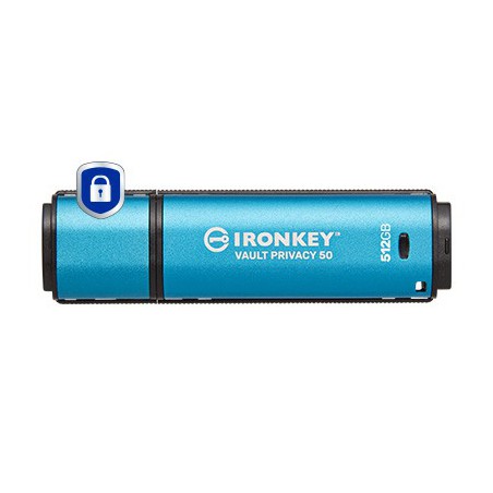 Kingston Technology IronKey 512 GB Vault Privacy 50 crittografia AES-256, FIPS 197