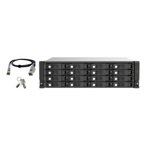 QNAP TL-R1620Sep-RP Custodia per Disco Rigido (HDD) Nero, Grigio 2.5 3.5"