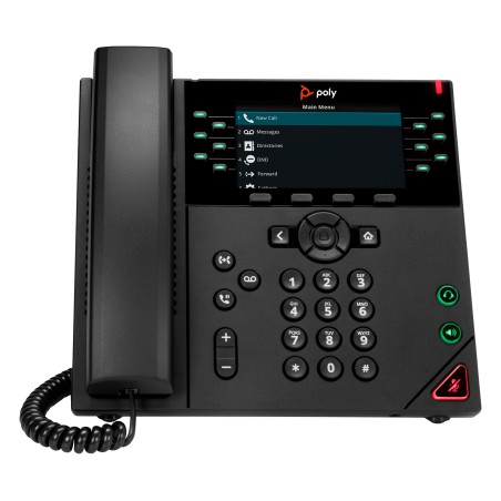POLY Telefono IP VVX 450 a 12 linee abilitato per PoE GSA TAA