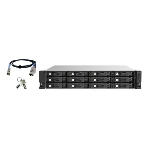 QNAP TL-R1220Sep-RP Box esterno HDD SSD Nero, Grigio 2.5 3.5"