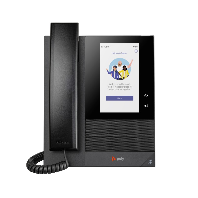 POLY Telefono multimediale aziendale CCX 400 per Microsoft Teams e abilitato per PoE