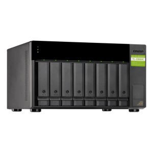 QNAP TL-D800C contenitore di unità di archiviazione Box esterno HDD SSD Nero, Grigio 2.5 3.5"