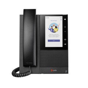 POLY Telefono multimediale aziendale CCX 505 per Microsoft Teams e abilitato per PoE