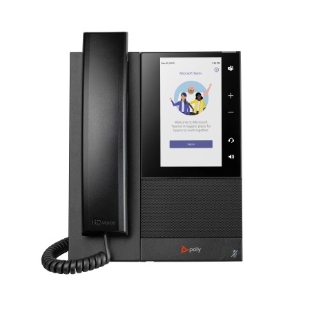 POLY Telefono multimediale aziendale CCX 505 per Microsoft Teams e abilitato per PoE