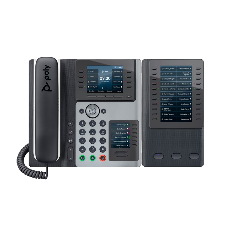 POLY Telefono IP Edge E400 abilitato per PoE