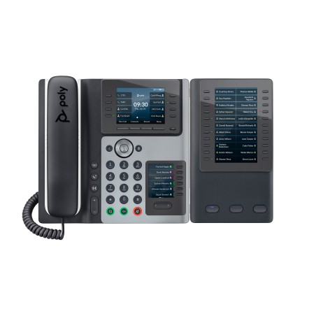 POLY Telefono IP Edge E400 abilitato per PoE