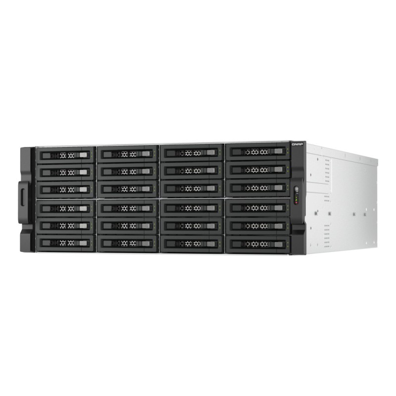 QNAP TL-R2400PES-RP contenitore di unità di archiviazione Box esterno HDD SSD Nero, Grigio 2.5 3.5"