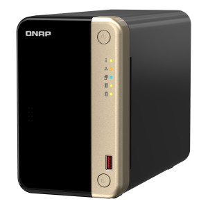 QNAP TS-264 NAS Tower Intel® Celeron® N5095 8 GB 0 TB QNAP QTS Nero, Oro