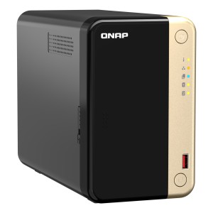QNAP TS-264 NAS Tower Intel® Celeron® N5095 8 GB 0 TB QNAP QTS Nero, Oro