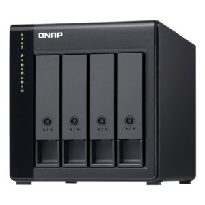 QNAP TL-D400S contenitore di unità di archiviazione Box esterno HDD SSD Nero, Grigio 2.5 3.5"