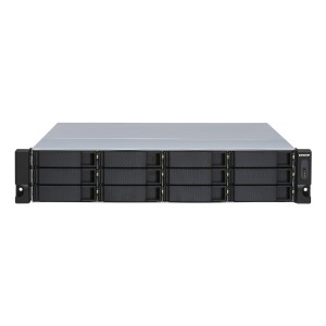 QNAP TL-R1200S-RP contenitore di unità di archiviazione Box esterno HDD SSD Nero, Grigio 2.5 3.5"