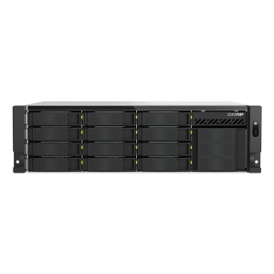 QNAP TS-H1655XEU-RP Server di archiviazione Armadio (3U) Intel Atom® C5125 8 GB DDR4 0 TB QuTS hero Nero, Grigio