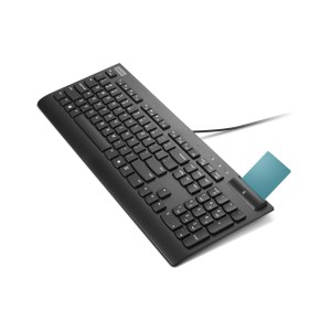 Lenovo Smartcard Wired keyboard II tastiera Casa ufficio USB Italiano Nero