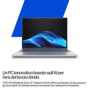 HP EliteBook 8 G1i 14 inch Notebook AI PC Wolf Pro Security Edition Intel Core Ultra 5 225U Computer portatile 35,6 cm (14")