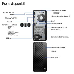 HP EliteDesk 8 Tower G1i Desktop AI PC Wolf Pro Security Edition Intel Core Ultra 7 265 32 GB DDR5-SDRAM 1 TB SSD Windows 11 Pro