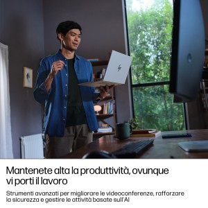 HP EliteBook 8 G1i 14 inch Notebook AI PC Wolf Pro Security Edition Intel Core Ultra 7 255U Computer portatile 35,6 cm (14")