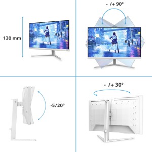 Philips 27M2N5201P 00 Monitor PC 68,6 cm (27") 1920 x 1080 Pixel Bianco